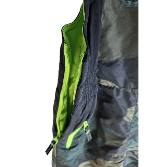 Champion C9 Black CAMO Ski SNOW Bib PANTS Overalls KIDS 4-5 XS Adjustable Straps - Picture 2 of 6